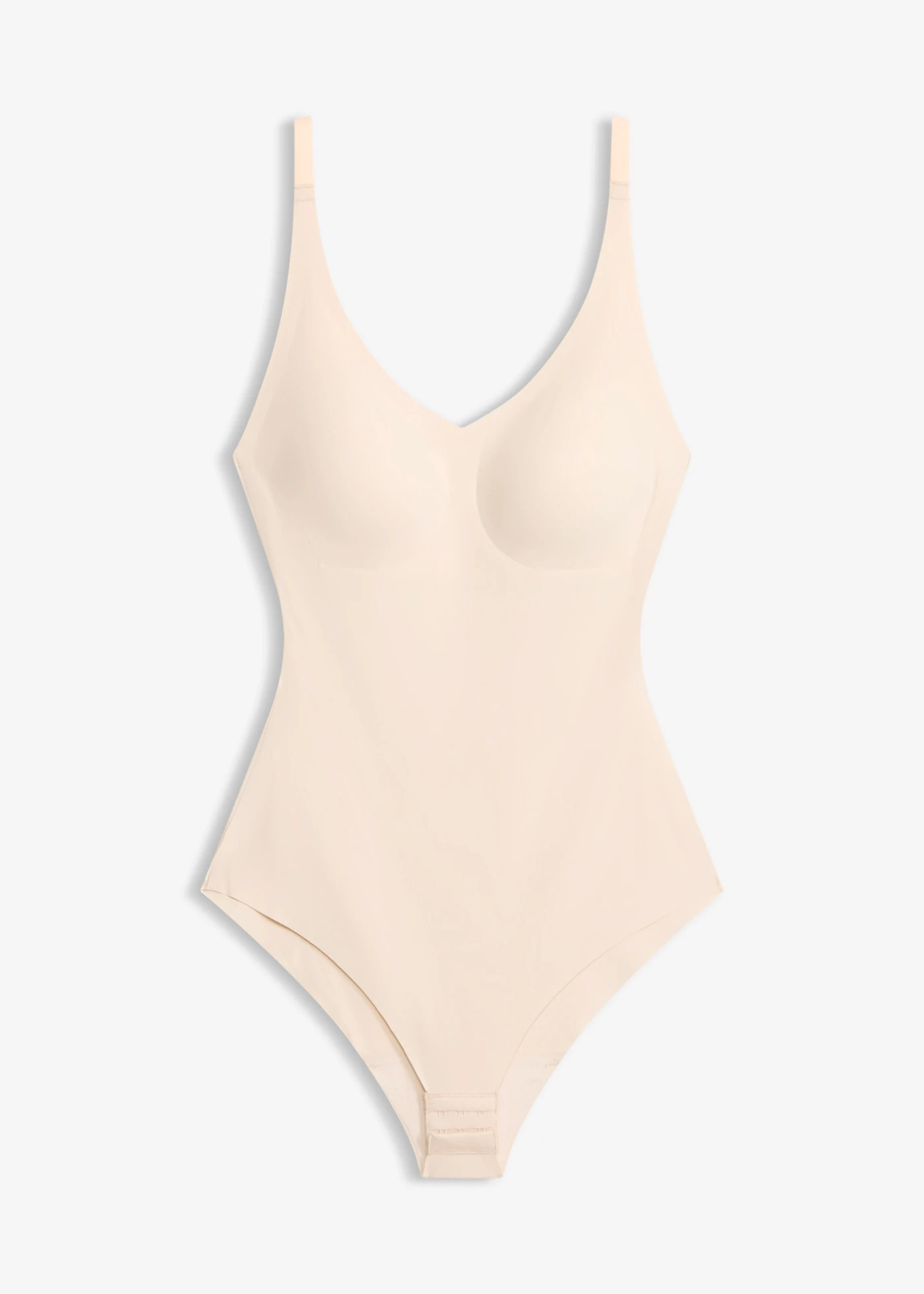 Body, lekko modelujące, z miseczkami z wyściółką • beżowy piaskowy • sklep bonprix