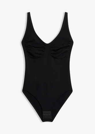Body modelator fără cusături, cu efect de modelare mediu • negru • magazin bonprix