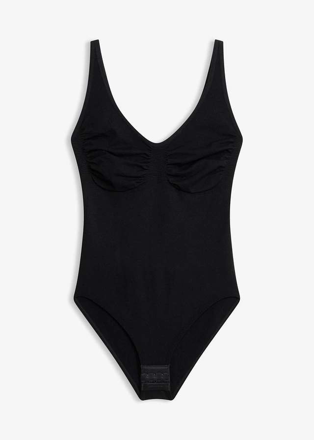 Body modelator fără cusături, cu efect de modelare mediu • negru • magazin bonprix