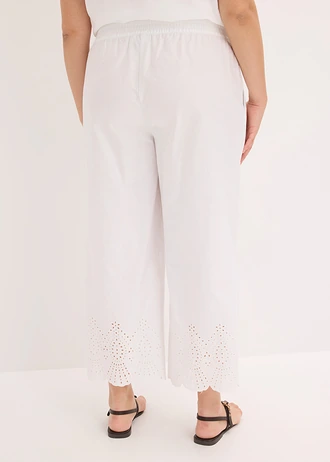 Pantaloni culotte din bumbac 100% • negru plus size • magazin bonprix