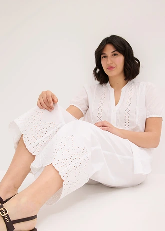 Pantaloni culotte din bumbac 100% • negru plus size • magazin bonprix