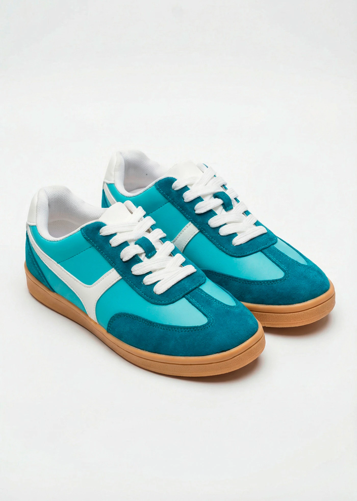 Tenisky v retro stylu • modrá aqua-lagunově modro-bílá • bonprix obchod
