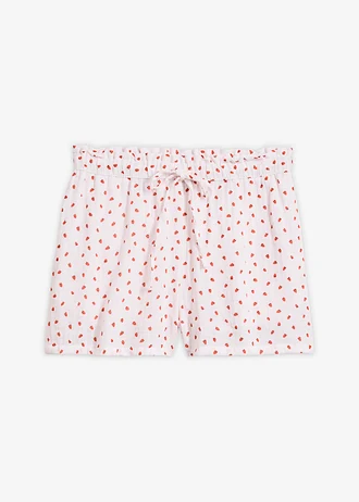 Short en gaze de coton légère, taille élastiquée