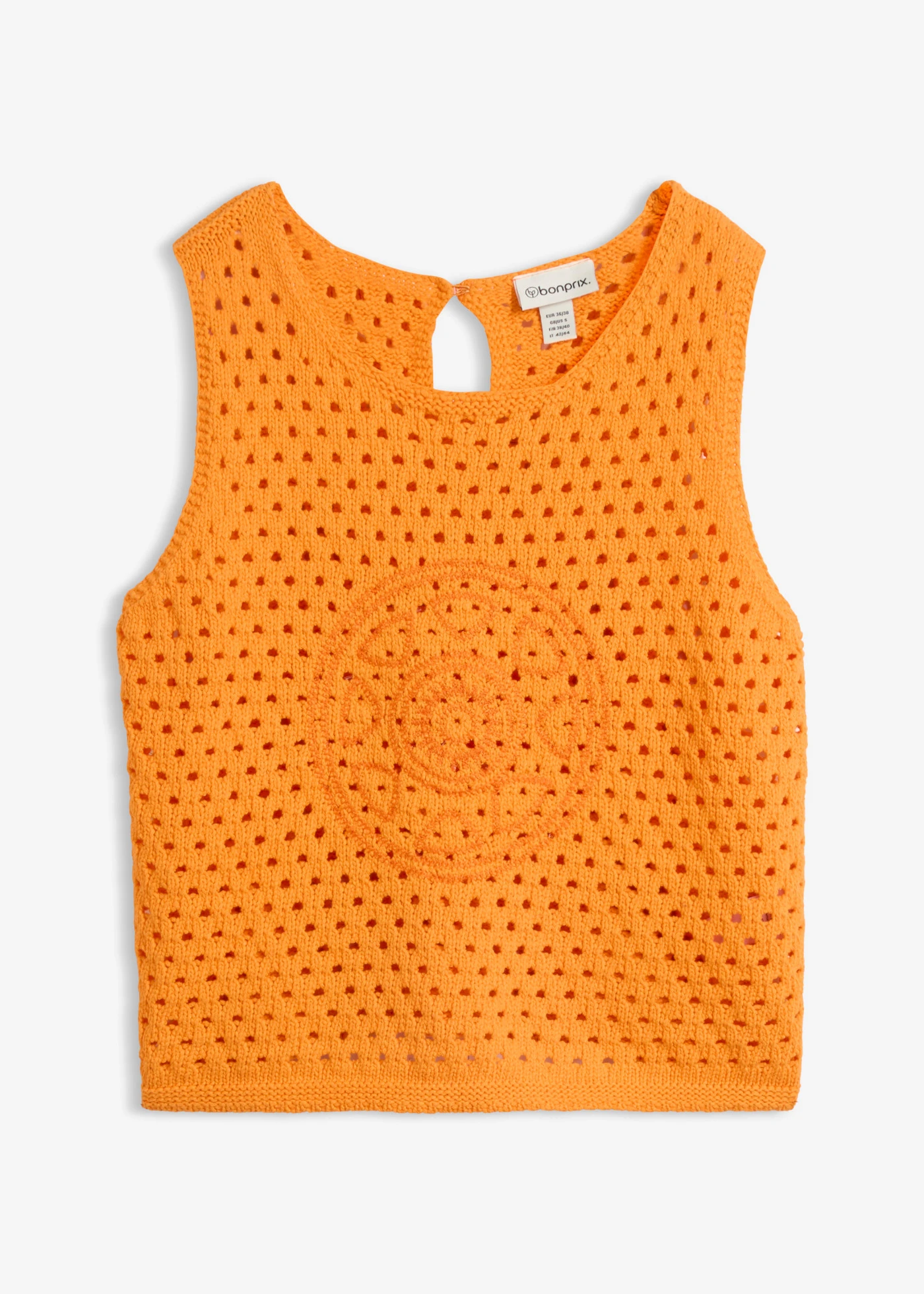 Top z čistej bavlny • jasná oranžová • obchod bonprix