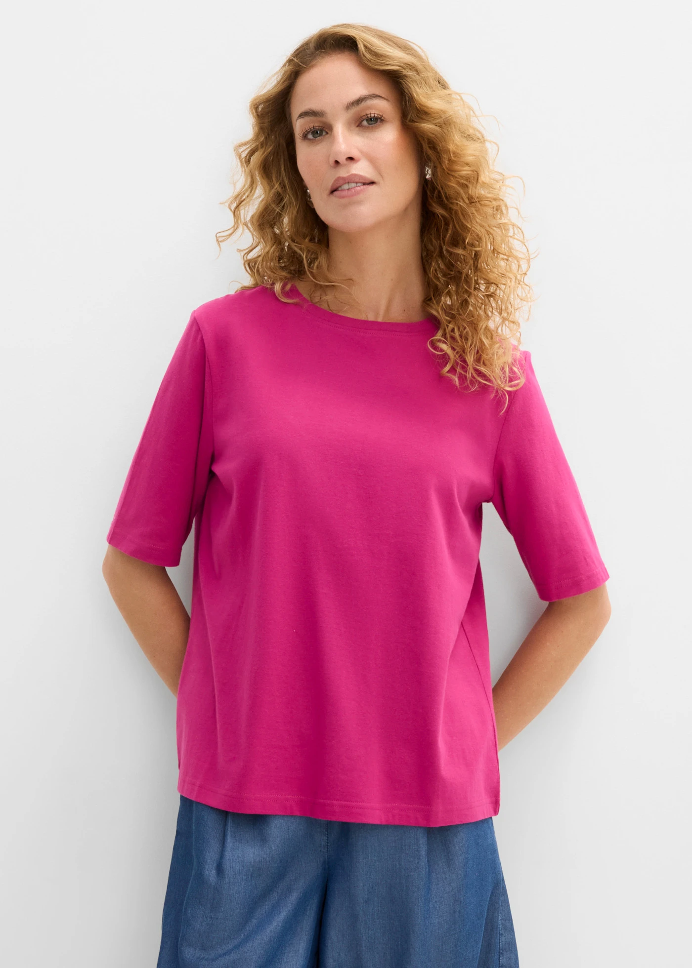 T-shirt (set van 8) • zwart-wit-lichtgrijs gemêleerd-donkerblauw-fuchsiapink • product-page.page-title-suffix