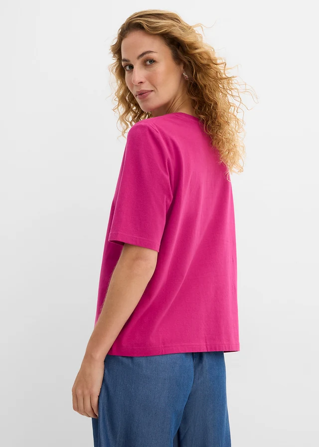 Lot de 8 T-shirts • noir-blanc-gris clair chiné-bleu foncé-rose fuchsia • product-page.page-title-suffix