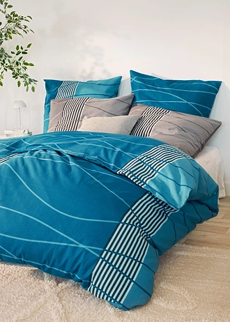 Linon dekbedovertrek • blauw • bonprix online shop