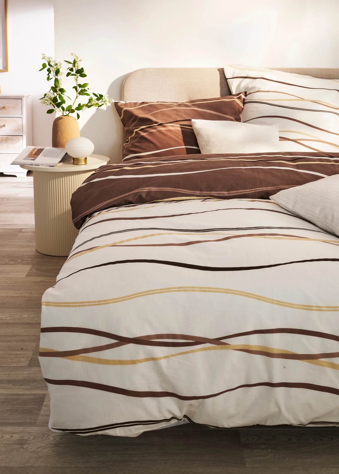 Dubbelzijdig dekbedovertrek • crème • bonprix online shop