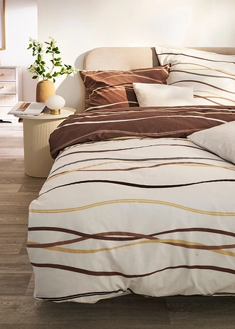 Dubbelzijdig dekbedovertrek • crème • bonprix online shop