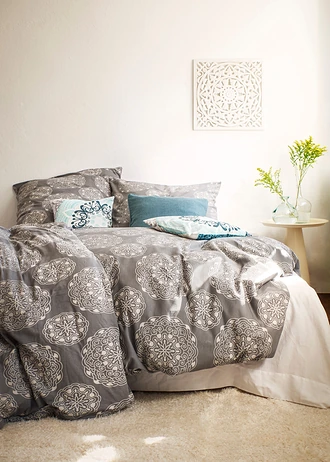 Dekbedovertrek van jersey • antraciet • bonprix online shop