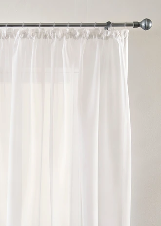 Voilage en tissu léger, Couleur: blanc