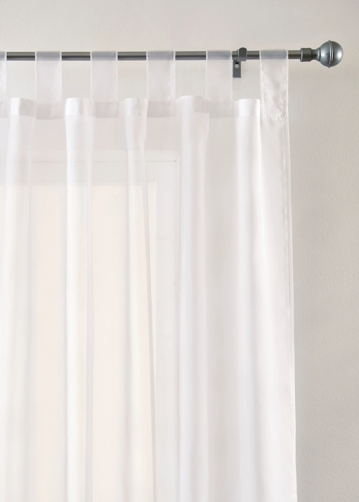 Gordijn van lichte voile (2 stuks) • zilvergrijs • bonprix online shop