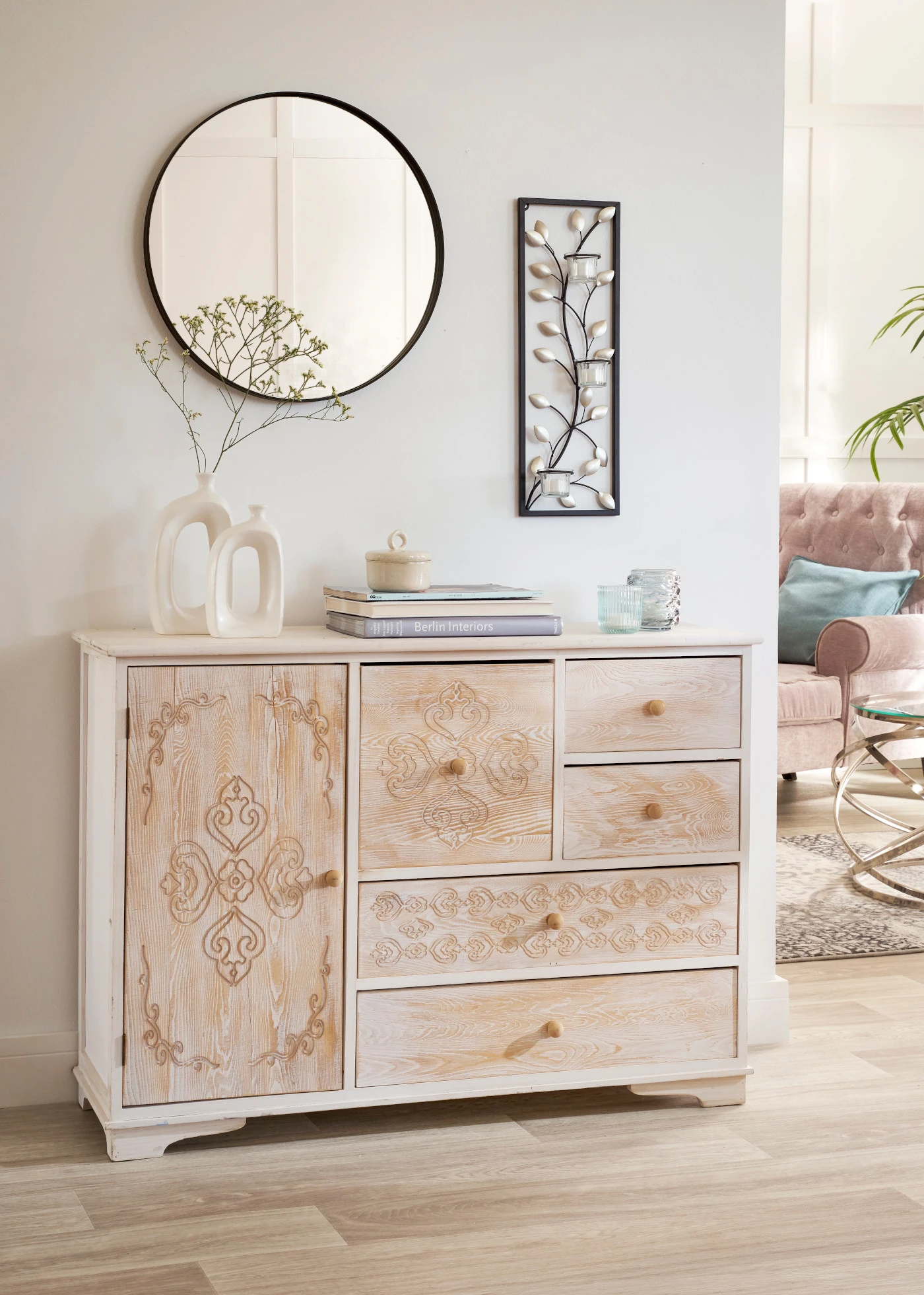 Wandkaarsenhouder • zwart-transparant • bonprix online shop