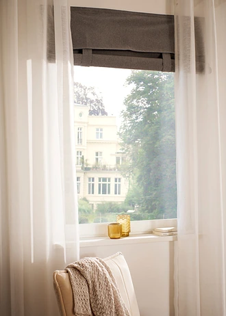 Verduisterend vouwgordijn met klittenband • grijs • bonprix online shop