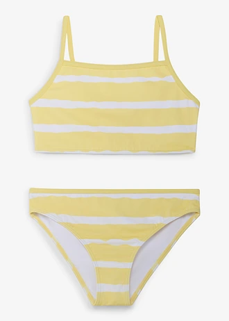 Bikini (2-részes szett) • világossárga-fehér csíkos • bonprix áruház
