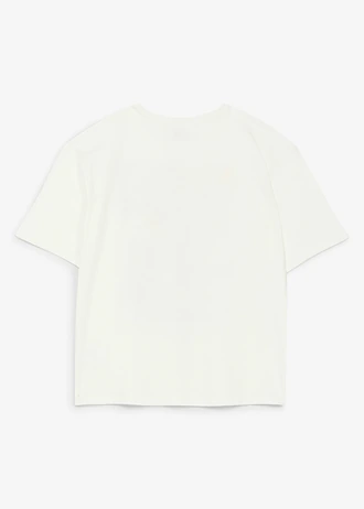 Smiley World T-shirt van puur katoen met een losse pasvorm • wolwit met print • bonprix online shop