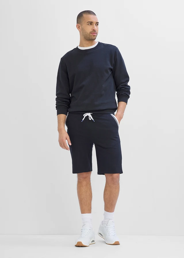 Bermude casual din bumbac 100% • negru • magazin bonprix