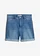 Short en jean, taille mi-haute, Couleur: bleu clair denim