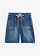 Džínsové bermudy, stredná výška pásu, farba: modrá denim used