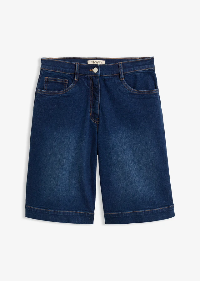 Bermuda en jean, taille mi-haute • bleu foncé denim used • product-page.page-title-suffix