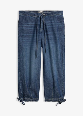 Barrel jeans mid waist, cropped
