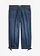 Barrel farmer, Mid Waist, rövidített, szín: kék denim, használt hatású