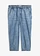 Jeansy barrel, mid waist, cropped, kolor: jasnoniebieski denim "used"