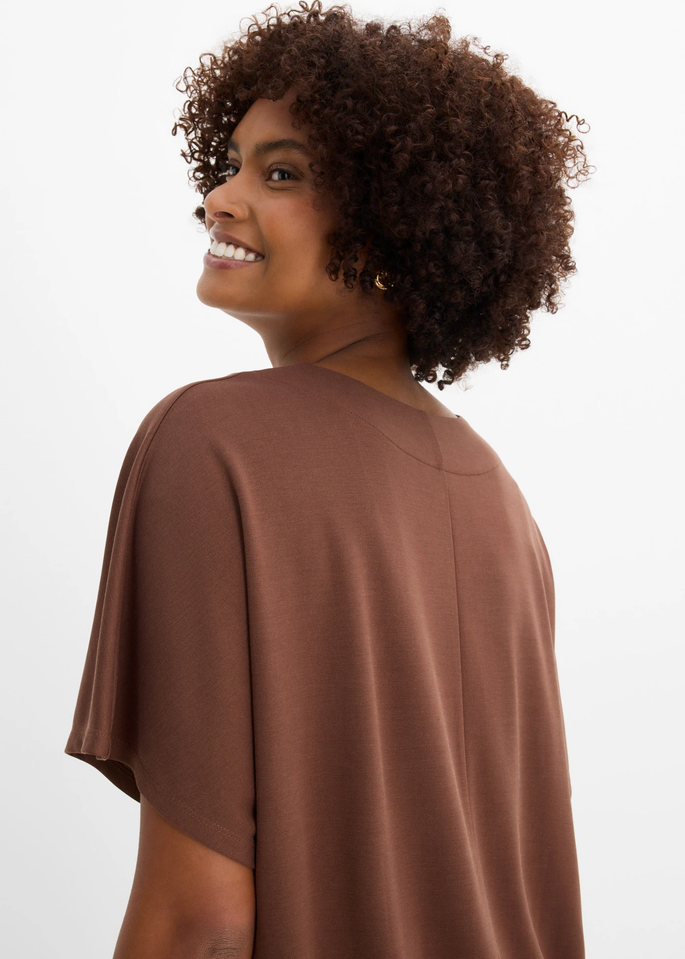 T-shirt oversize doux • marron • product-page.page-title-suffix