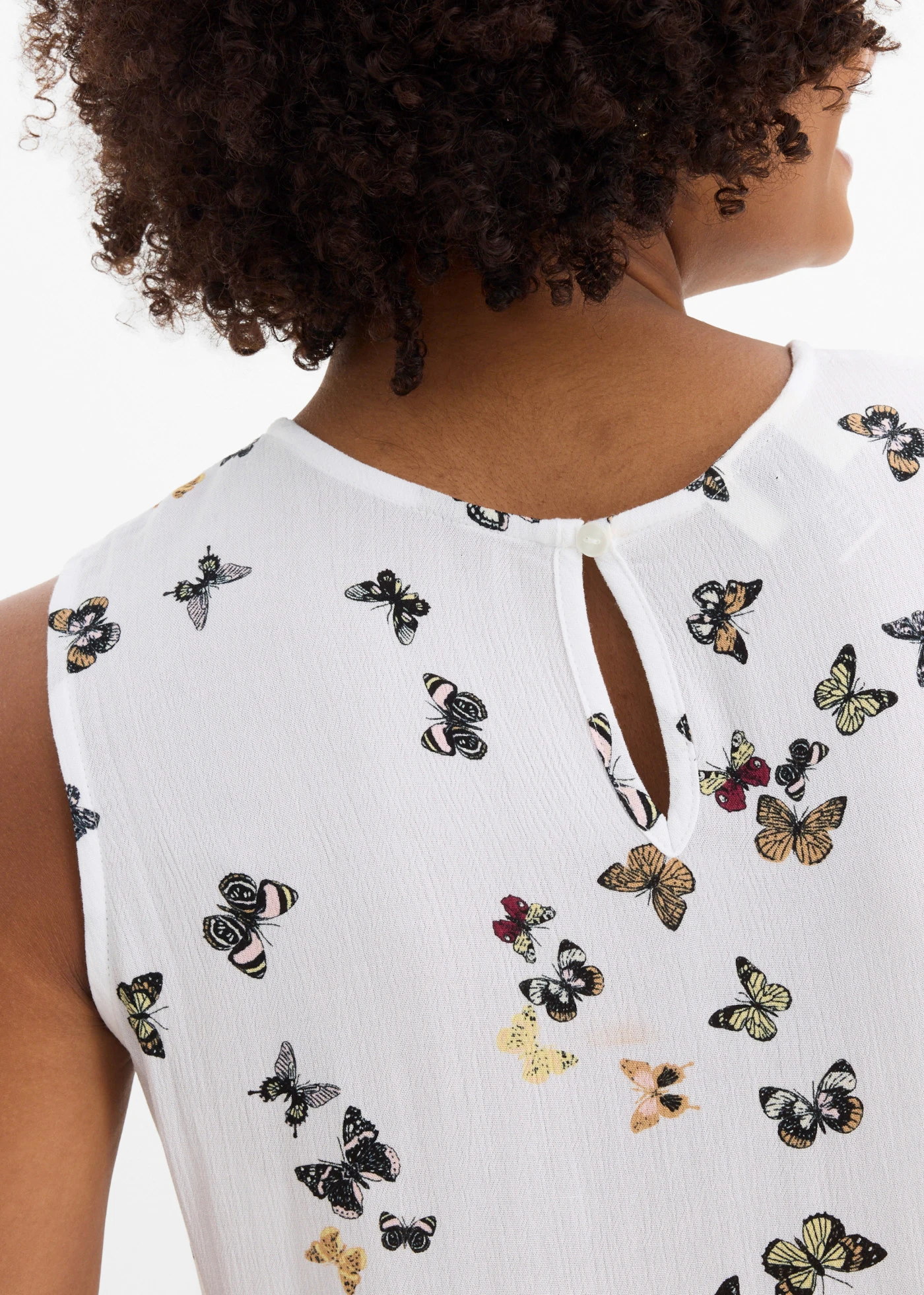 Blousetop • wit gedessineerd • bonprix online shop