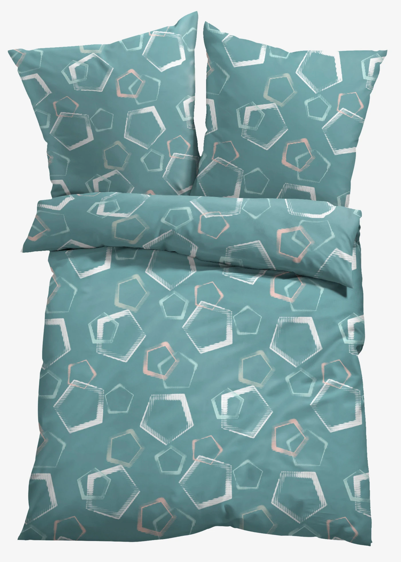 Dekbedovertrek in een katoenmix • salie • bonprix online shop