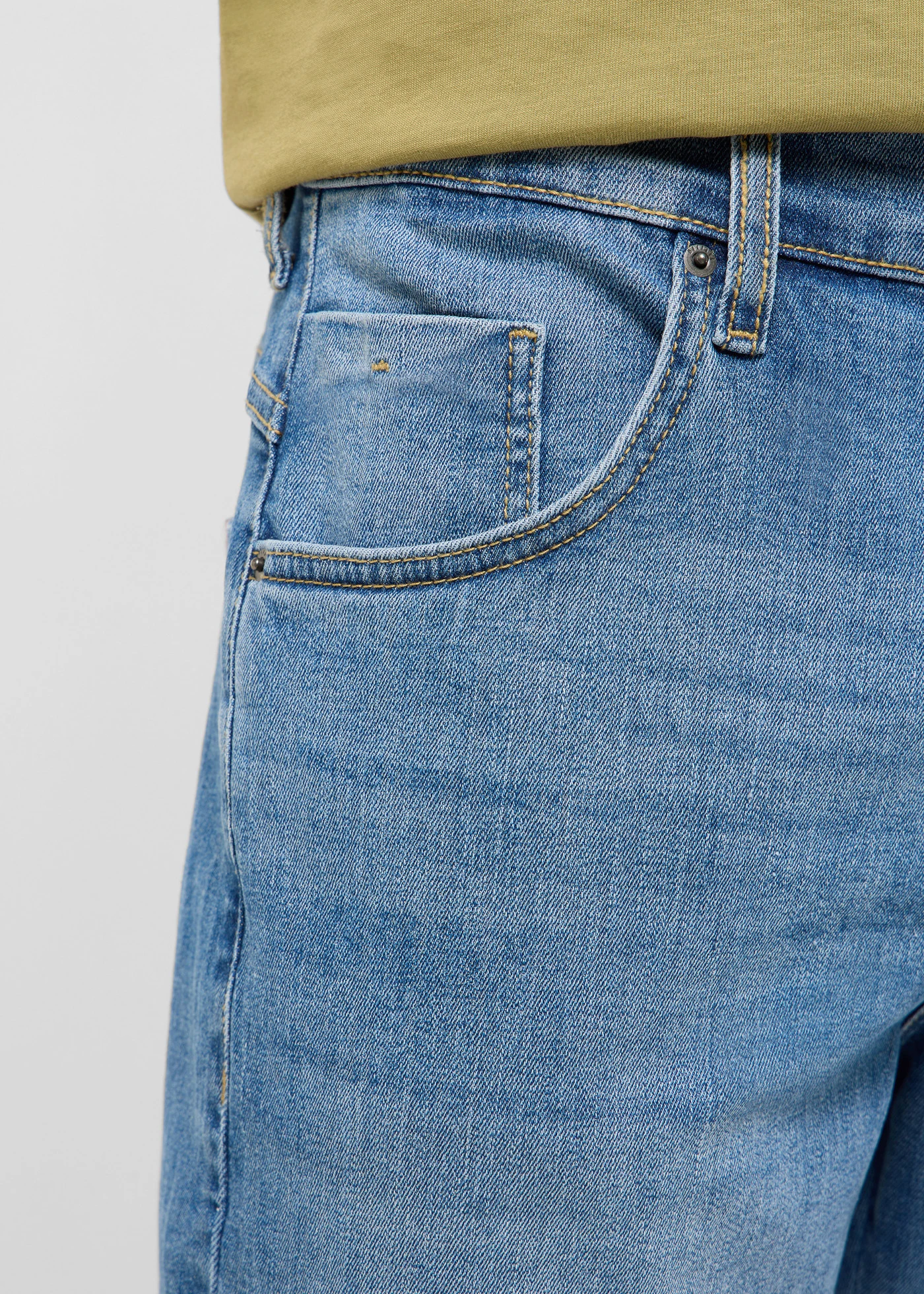 Mustang farmer sztreccs bermuda, Straight • kék denim • bonprix áruház