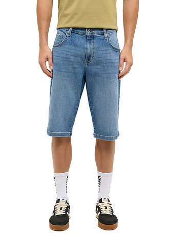 Mustang farmer sztreccs bermuda, Straight, szín: kék denim