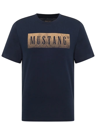 Mustang Austin póló tiszta bio-pamutból • sötétkék/mintás • bonprix áruház
