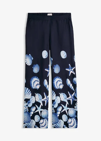 Pantalon palazzo en viscose fluide