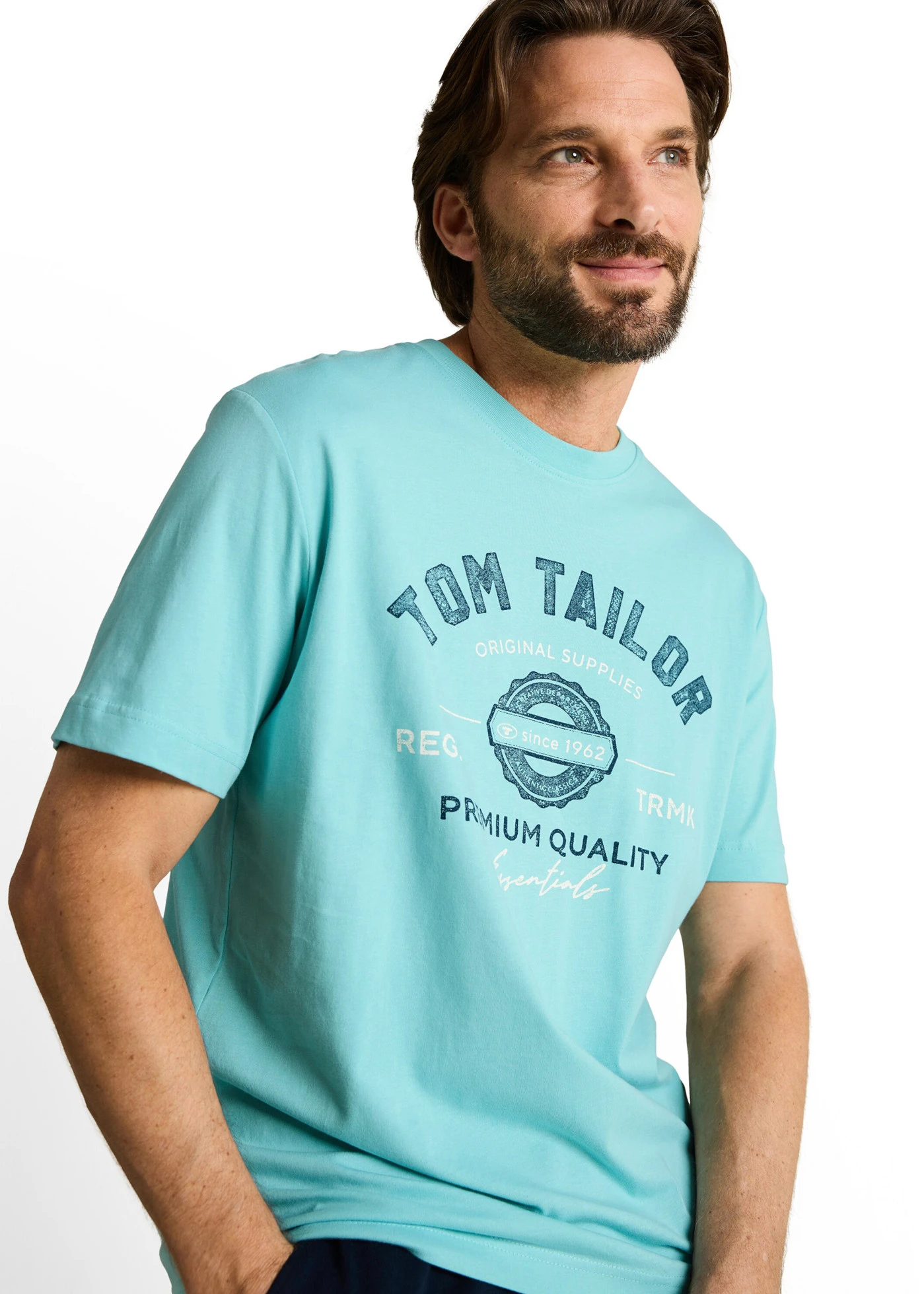 Tom Tailor póló • türkiz/mintás • bonprix áruház