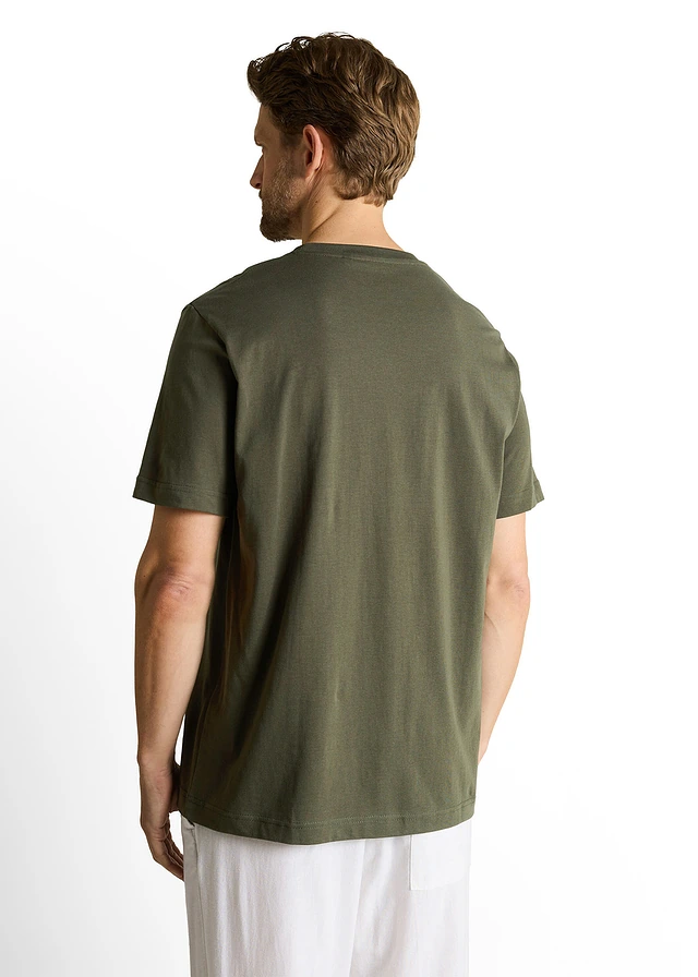 T-shirt Tom Tailor, Couleur: olive imprimé