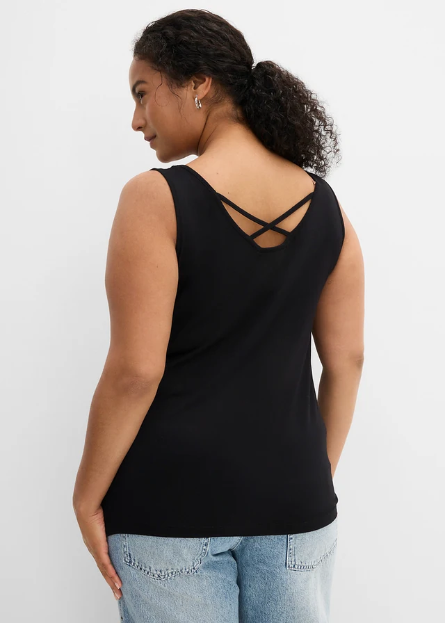 Shirt met print, Kleur: zwart met print