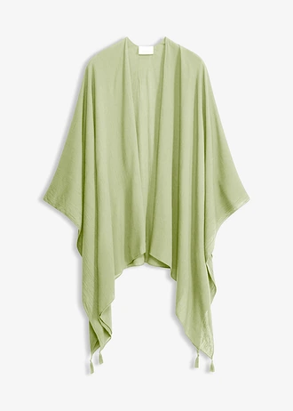 Lekkie letnie poncho • bladozielony • sklep bonprix