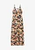 Robe longue en viscose douce et extensible, Couleur: noir/beige floral