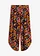 Strandbroek van soepele viscose, Kleur: zwart multicolor gebloemd