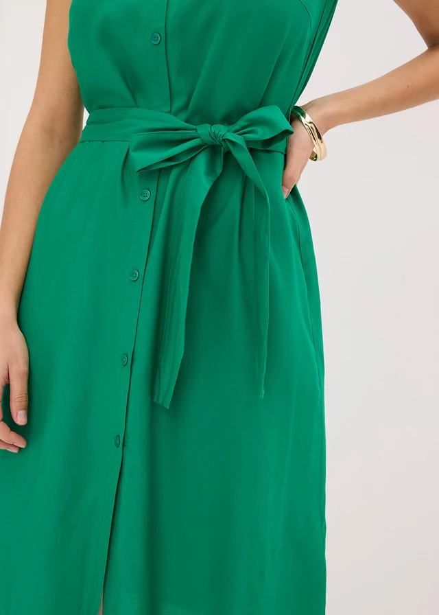 Robe chemise en viscose • vert aventurine • product-page.page-title-suffix