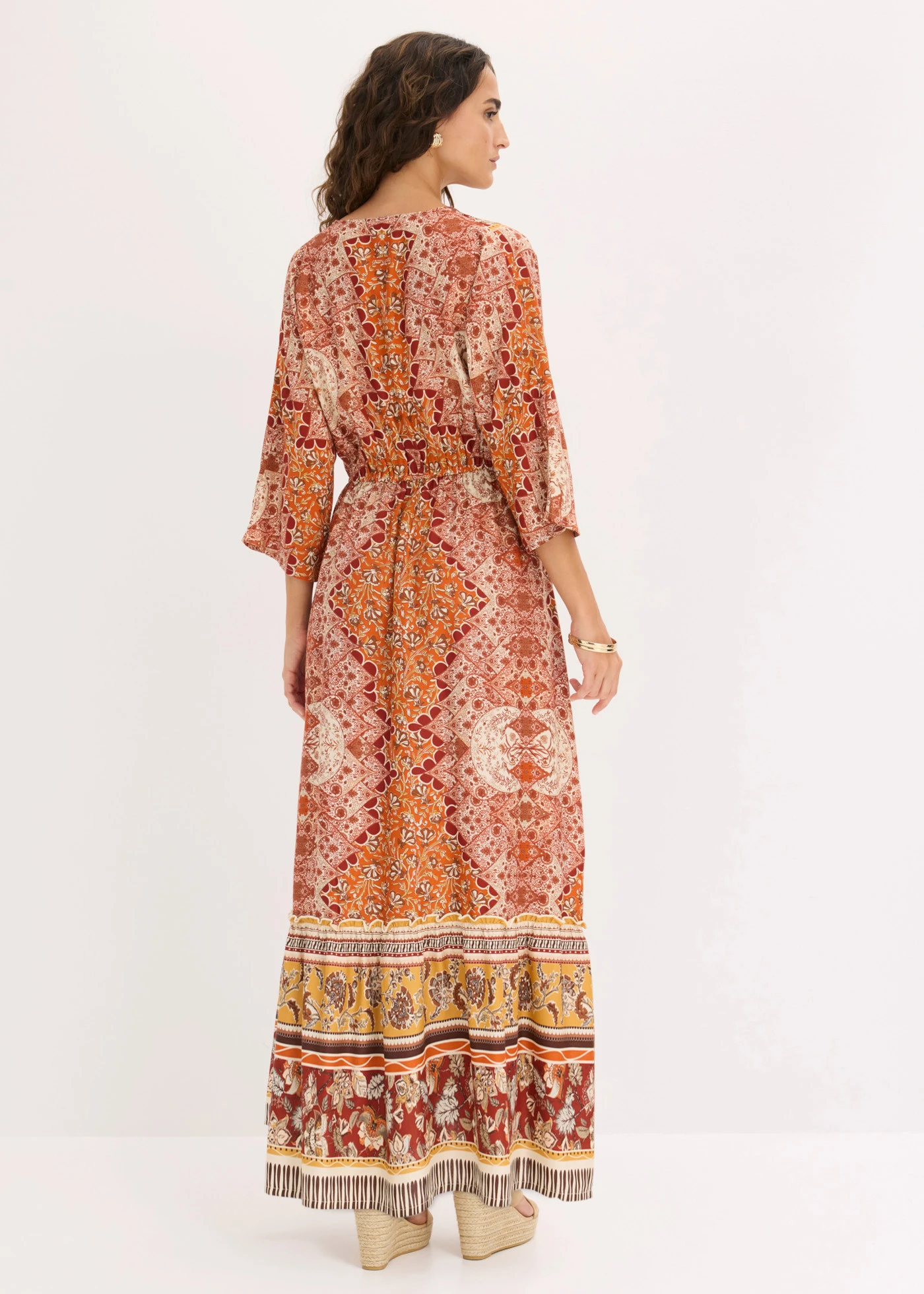 Rochie maxi din viscoză fluidă • maro • magazin bonprix
