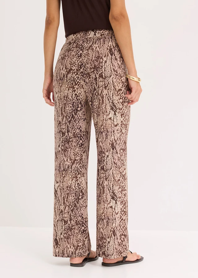 Pantalon fluide en jersey viscose • sable clair python • product-page.page-title-suffix