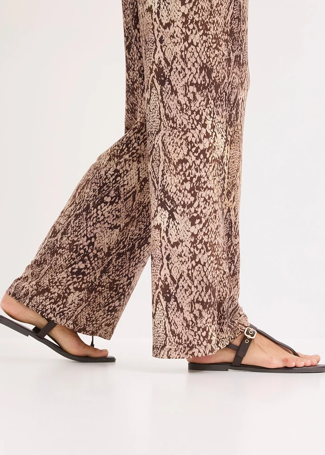 Pantalon fluide en jersey viscose • sable clair python • product-page.page-title-suffix