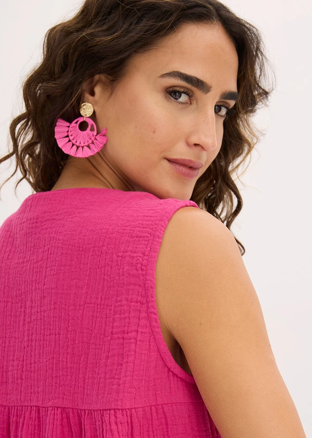 Blouse sans manches en gaze de coton • rose/fuchsia • product-page.page-title-suffix