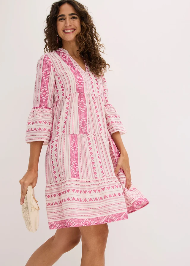 Robe-tunique • écru-fuchsia moyen • product-page.page-title-suffix