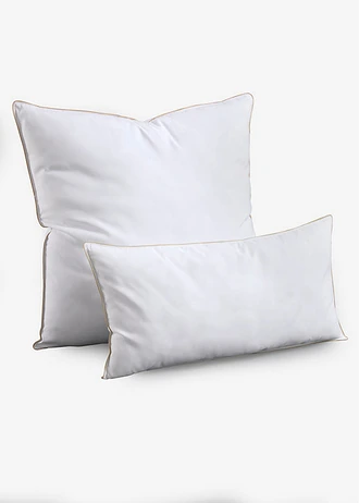 Kussen met donzen touch, zacht • wit • bonprix online shop