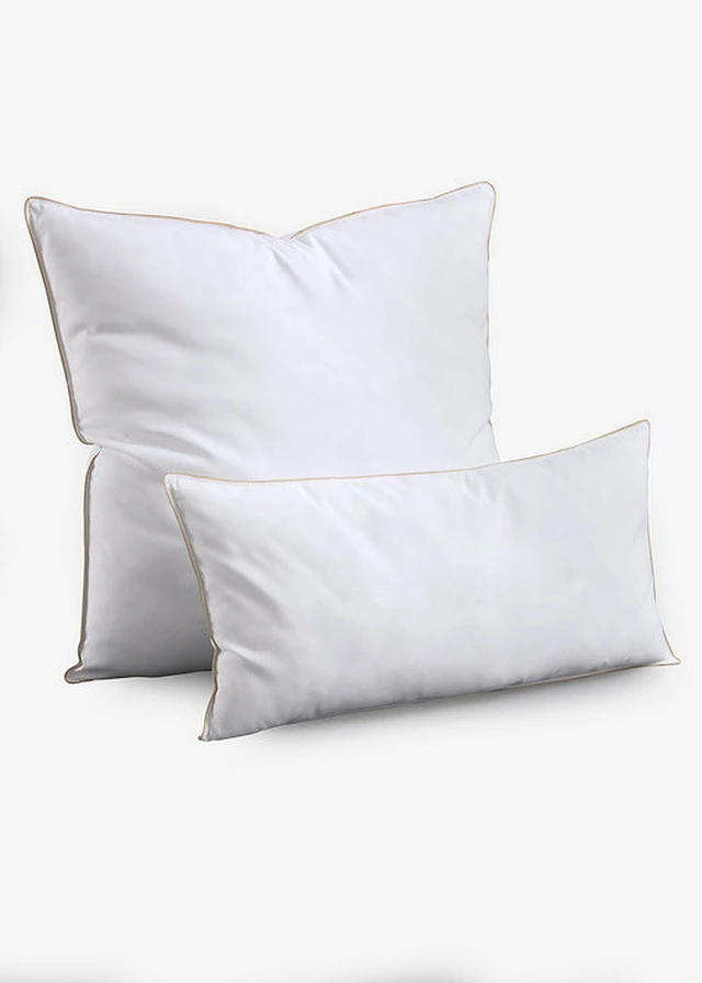 Kussen met donzen touch, zacht, Kleur: wit