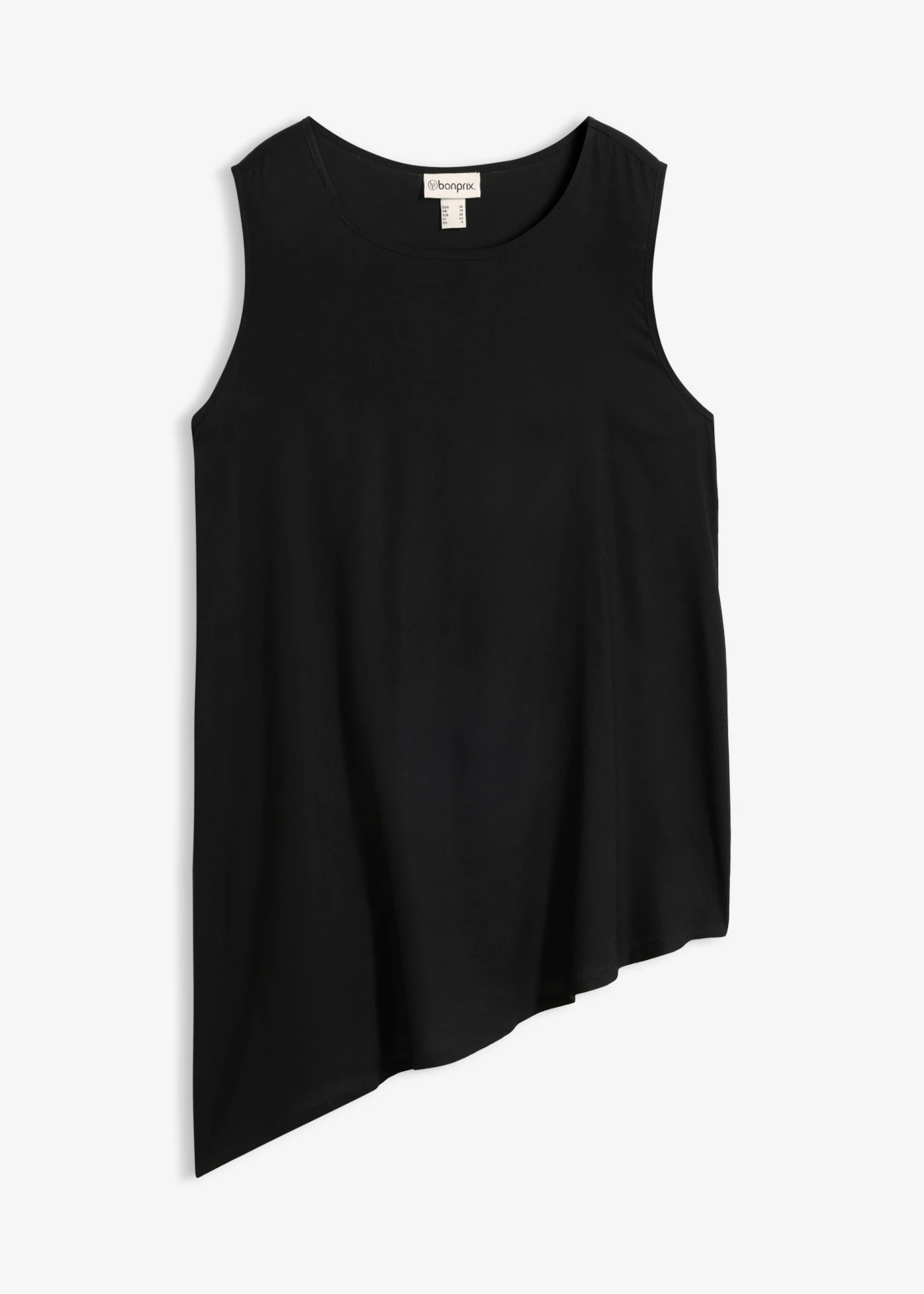 Top tip bluză din amestec moale cu viscoză • negru • magazin bonprix