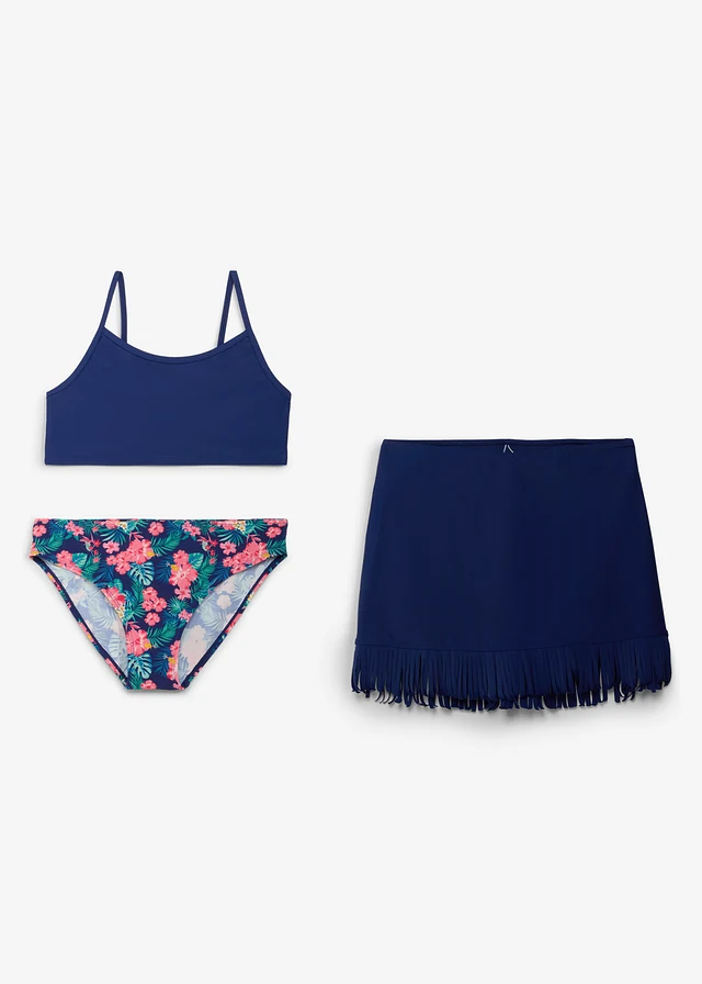 Bikini et jupe (ens. 3 pces)